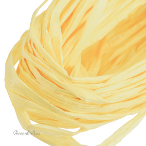 Рафия, 5 мм, желтый Matte (#4036) Рафия, 5 мм, желтый Matte (#4036)