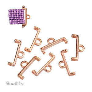 CYMBAL Концевик "Topolia" для Delica 11/0, розовое золото, 1 шт. (#D11-013060-RG)