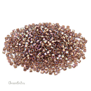 Бисер TOHO Aiko 11/0 окр. изнутри, медь/радужный светлый аметист (#1809), 4,5 г