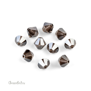 5328 Bicone 6mm – Crystal Satin 2X (#001SATI2)