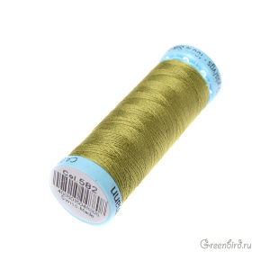 Шелковая нить Gutermann S303, 100м, лемонграсс (#582)