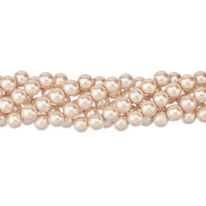 Жемчуг Crystalbird, круглый, 10 мм, Light Almond, нить (#31)