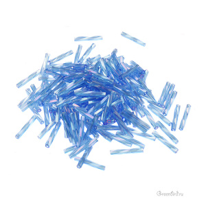 MIYUKI Twisted Bugle 12mm – Transparent Sapphire AB (#261)