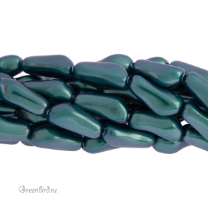 Swarovski 5844 Жемчуг барочный длинный 10 мм, иризирующий зеленый таити (#2004), 1 шт.