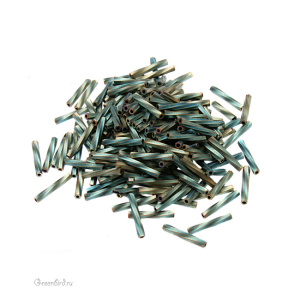 MIYUKI Twisted Bugle 12mm – Matte Metal Patina Iris (#1256)