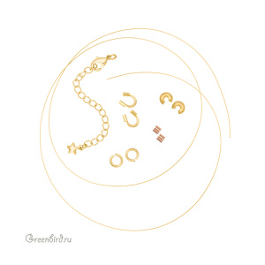 Базовый набор материалов для сборки чокера, золото (#GB0014G)