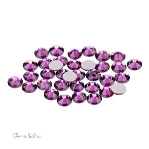 2088 Кристалл холодной фиксации Rose Flatback SS12 – Amethyst (#204), уп. 36шт.