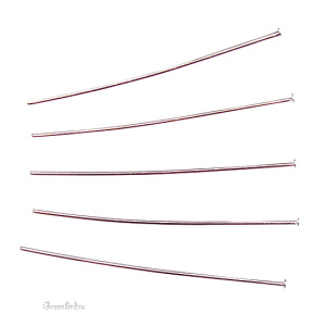 Пины тонкие 25 мм, серебро, 144 шт. (#0201SP)