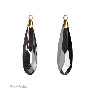 6533 подвеска Raindrop 33mm, золото, Silver Night (#001SINI)