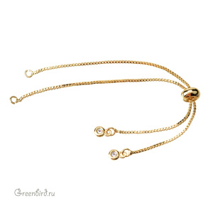 Цепочка-основа для браслета, золото, 1шт. (#SVA-FIAN-1902G)