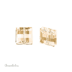 Swarovski 5624 Бусина со ступенчатой огранкой 10 мм, золотистая дымка (#001GSHA), 1 шт.