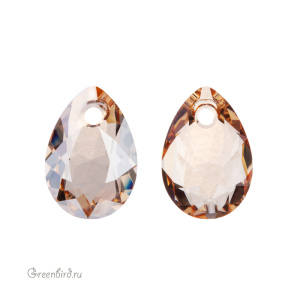 Swarovski 6433 подвеска Капля 11,5 мм, золотистая дымка (#001GSHA), 1 шт.