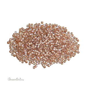 Бисер TOHO Aiko 11/0 окр. изнутри, античная медь/радужный хрусталь (#1810), 4,5 г