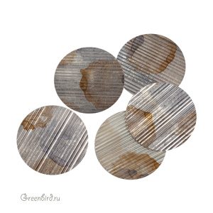 Пластина LM Paris 38 мм Tube – Argent Etrusque, 1 шт (#LMFAN_46)