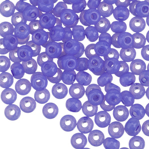 Czech 6/0, полупрозрачный, Tanzanite Opal (#02631)