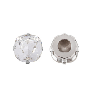 Кристалл в оправе 4470C 12 мм Crystalbird - Crystal (#001), родий, 1 шт. (#CBCS-0052)