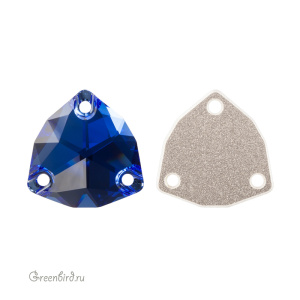 3272 Trilliant Sew-on Stone 16 мм – Sapphire (#206) 3272 Trilliant Sew-on Stone 16 мм – Sapphire (#206)