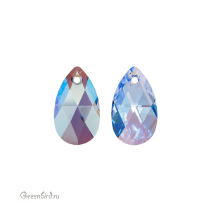 6106 подвеска Pear Shaped 22mm – Light Sapphire Shimmer (#211SHIM)