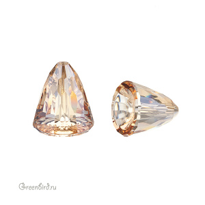 Swarovski 5541 Бусина Купол 15 мм, золотистая дымка (#001GSHA), 1 шт.
