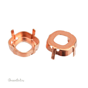 4483 Оправа для Thin Cushion Fancy Stone 12 мм, томпак 4483 Оправа для Thin Cushion Fancy Stone 12 мм, томпак