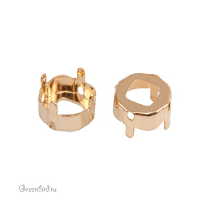 NEW 4470 Оправа для Cushion Square 8 мм, томпак/золото