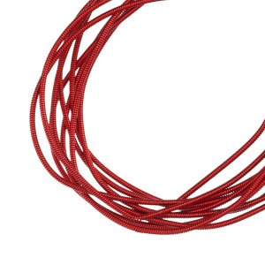 Канитель жесткая 1 мм, красный (KAN6147)