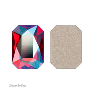 Swarovski 2602 Клеевые стразы Октагон 14х10 мм, светлый сапфир с мерцанием (#211SHIM), 1 шт.