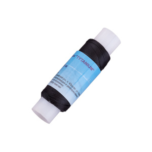 Нитки для бисера TYTANIUM TNM, 110 м, черный (#TNM-02)