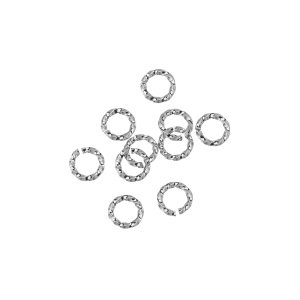 Декоративные соединительные кольца 7 мм, родий, 10 шт. (#SVA-Rings-011R)