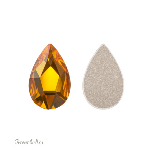 2303 Кристалл холодной фиксации Pear 14x9 мм – Sunflower (#292)