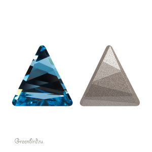 Swarovski 4717 Дельта 15,5 мм, аквамарин (#202), 1 шт.