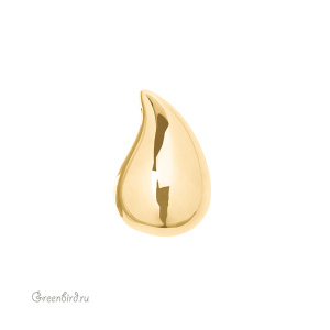 Подвеска "Капля" 25 мм, золото, 1 шт. (#SV1701-Pendant-86G)