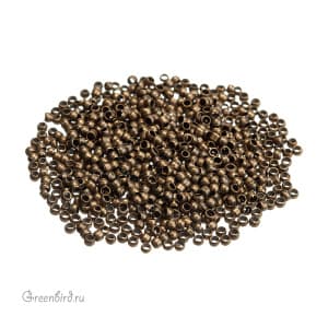 Металлический бисер 11/0, бронза (E002-NFAB)