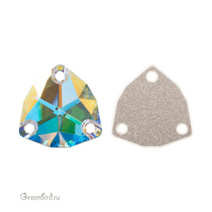3272 Trilliant Sew-on Stone 16 мм – Crystal AB (#001AB) 3272 Trilliant Sew-on Stone 16 мм – Crystal AB (#001AB)