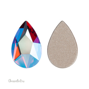 Swarovski 2303 Клеевые стразы Капля 14х9 мм, светлый сапфир с мерцанием (#211SHIM), 1 шт.