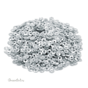 Пайетки 3мм чаша Grigio (#9009)
