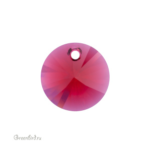 Swarovski 6428 подвеска Мини Диск 12 мм, алый (#276), 1 шт.