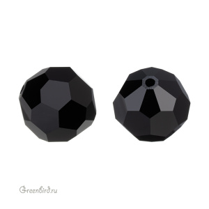 Swarovski 5000 Бусина круглая 14 мм, черный (#280), 1 шт.
