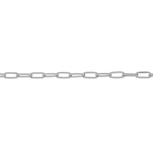 Цепочка, овальные звенья 10х4,5 мм, родий, 30 см (#SVA-Chain-98R)