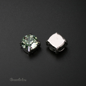 Swarovski 1088 Шатон в оправе SS39, родий, хризолит (#238), 1 шт.
