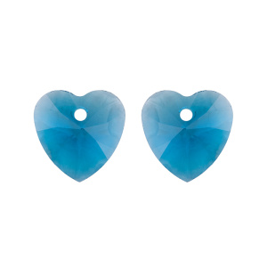 Crystalbird 6228C подвеска Heart 10 мм – Blue Zircon (#229), 1 шт. (#CBPN-0049)