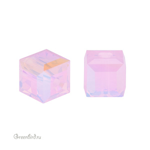 5601 Бусина Cube 6mm – Rose Opal Shimmer B (#395SHIMB) 5601 Бусина Cube 6mm – Rose Opal Shimmer B (#395SHIMB)