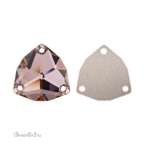 Swarovski пришивные 3272 Триллиант 20 мм, винтажный розовый (#319), 1 шт.