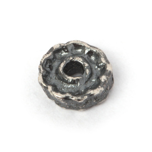 "Архаика", бусина, ант. серебро, 1 шт (#С0202)