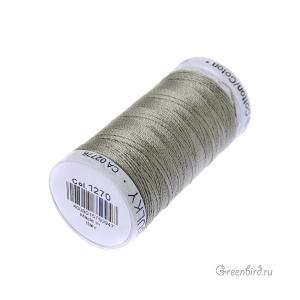 Нить Gutermann для вязания Cotton 12, серый хаки (#1270)