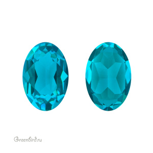 Swarovski 4120 Овал 6х4 мм, синий циркон без фольги (#229UNF), 1 шт.