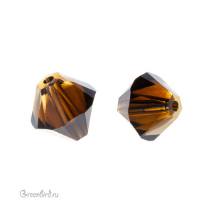 Swarovski 5328 Биконус 10 мм, топазовый градиент (#722), 1 шт.