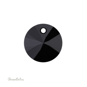 Swarovski 6428 подвеска Мини Диск 12 мм, черный (#280), 1 шт.