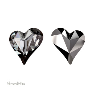 4809 Asymmetrical Heart Fancy Stone 17x15,5 мм – Silver Night (#001SINI) 4809 Asymmetrical Heart Fancy Stone 17x15,5 мм – Silver Night (#001SINI)