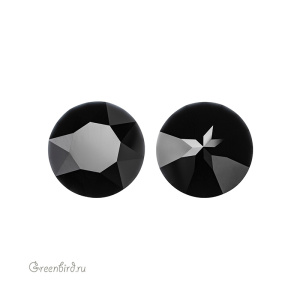 1201 Round Stone 27 мм – Jet (#280)
